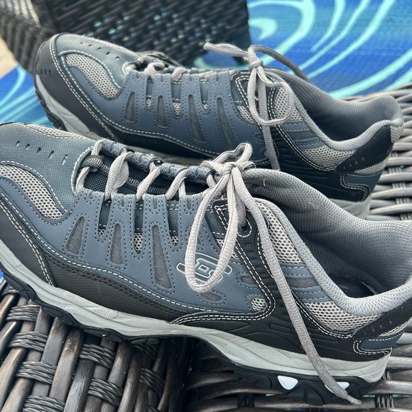 Men’s Skechers Afterburn memory foam gray sneakers 11.5 gray - Picture 2 of 4